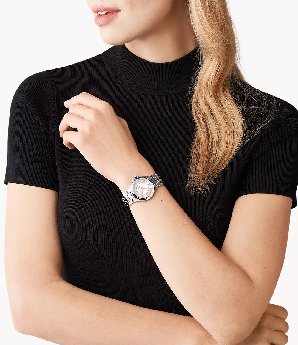 Michael Kors Camille Three-hand Stainless Steel Watch
