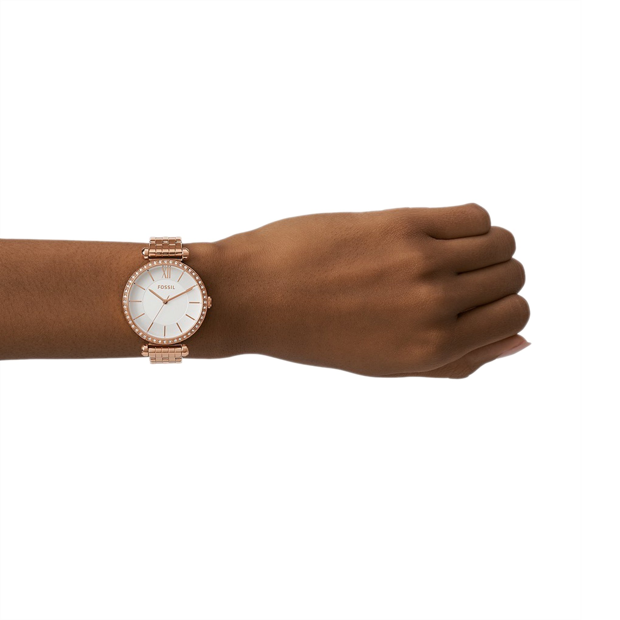 Fossil Women's Tillie Three-Hand Rose Gold-Tone Stainless Steel Watch