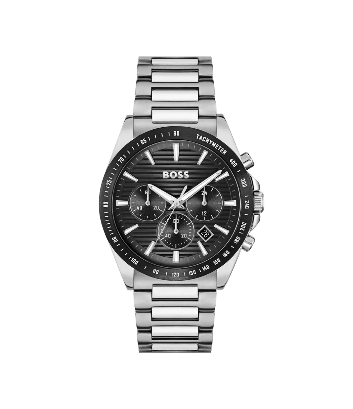Hugo Boss Strike Chrono 1514290 front view – black dial | Time Vault Sri Lanka, Colombo