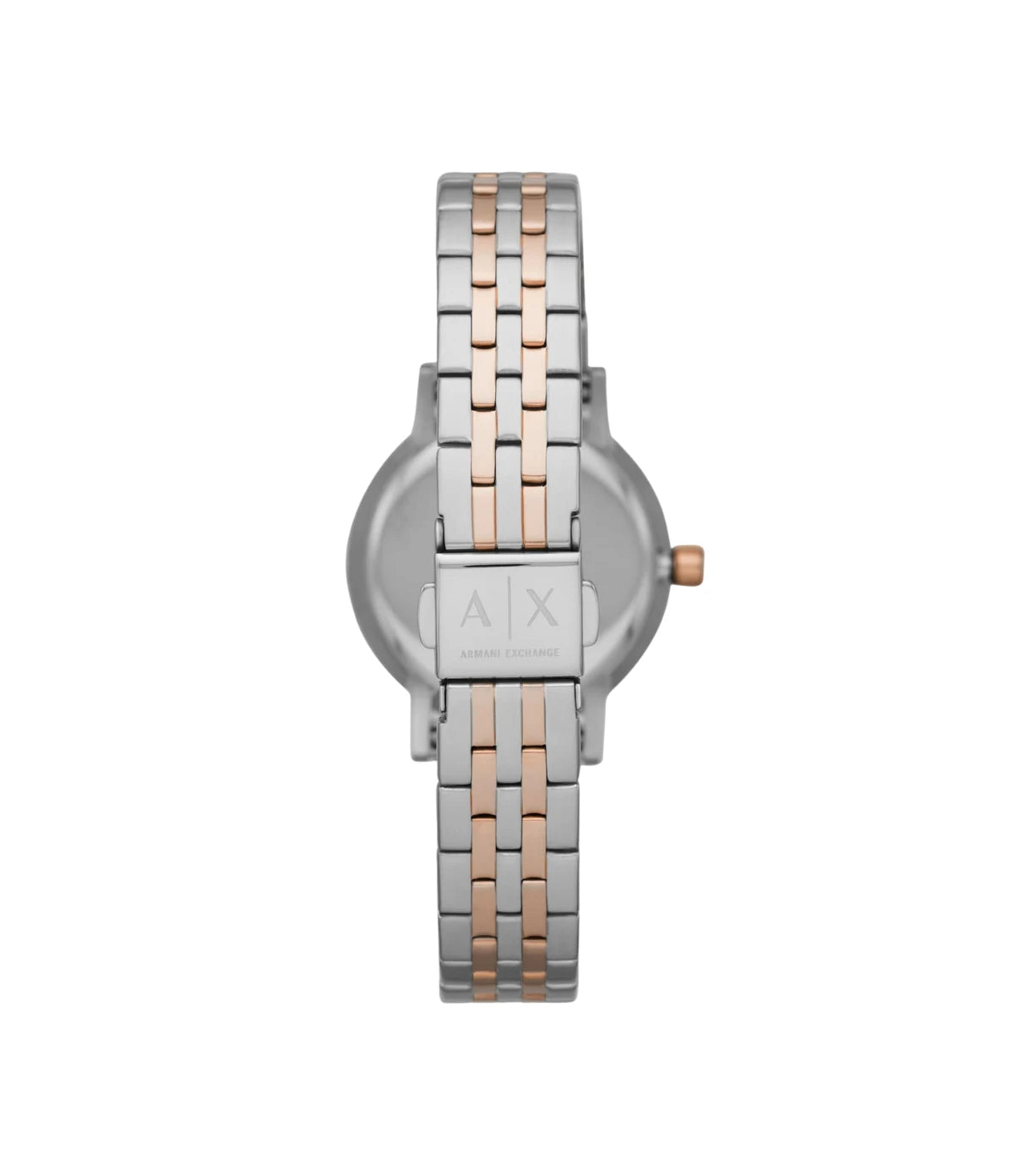 Back view of the Armani Exchange Lola AX5542 stainless steel case