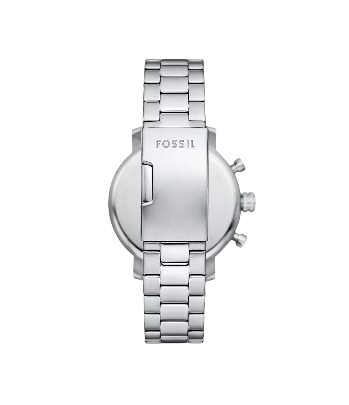 Back view of the Fossil Rhett BQM2851 stainless steel case