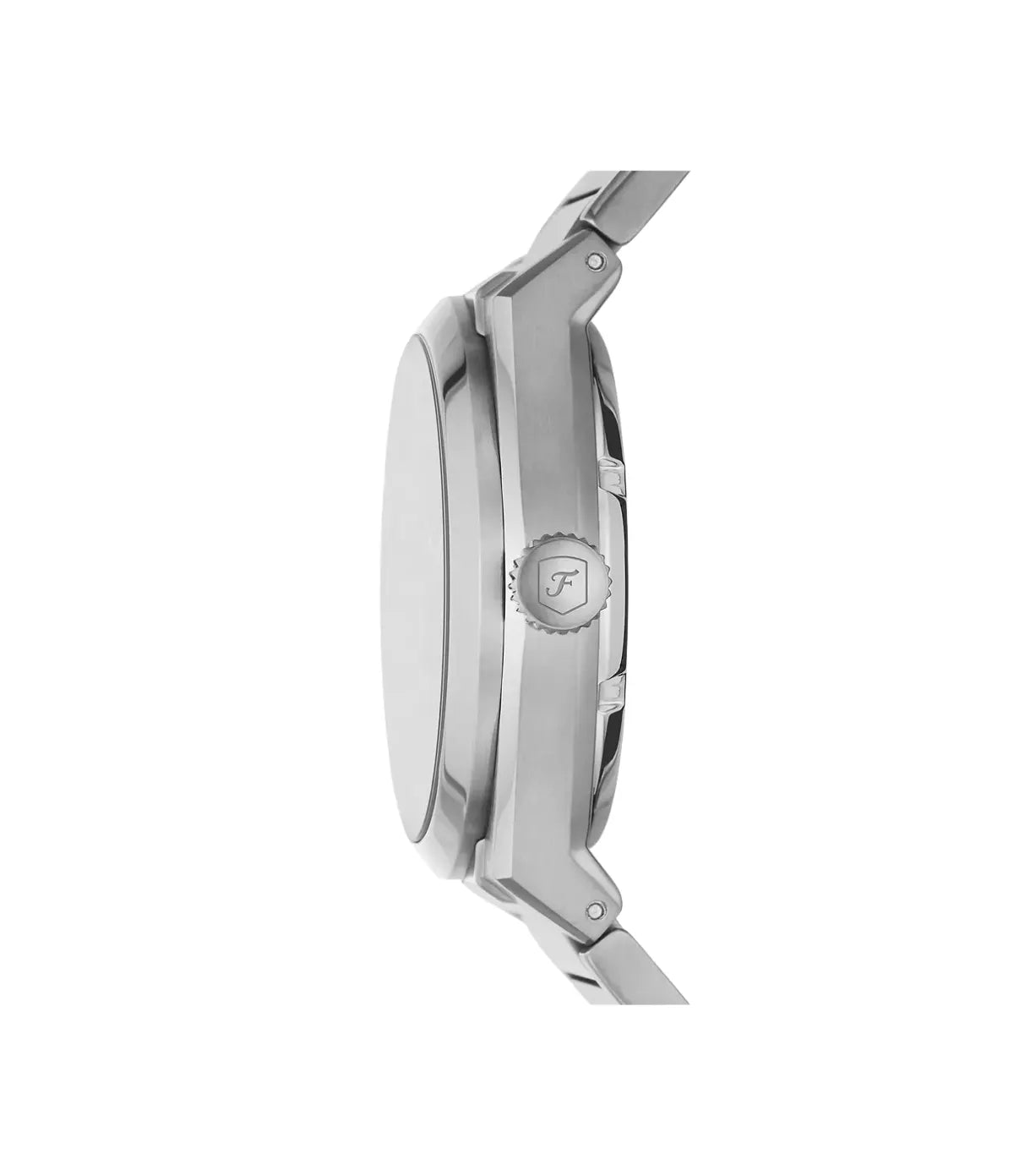 Fossil Everett ME3220 side profile showing the case, 42mm automatic three-hand watch with stainless steel - shop at TimeVault Sri Lanka