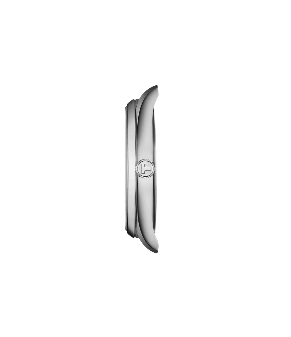 Tissot PR 100 40mm T1504101601100 side profile - men's 40mm swiss quartz watch with white dial, available in Sri Lanka at TimeVault