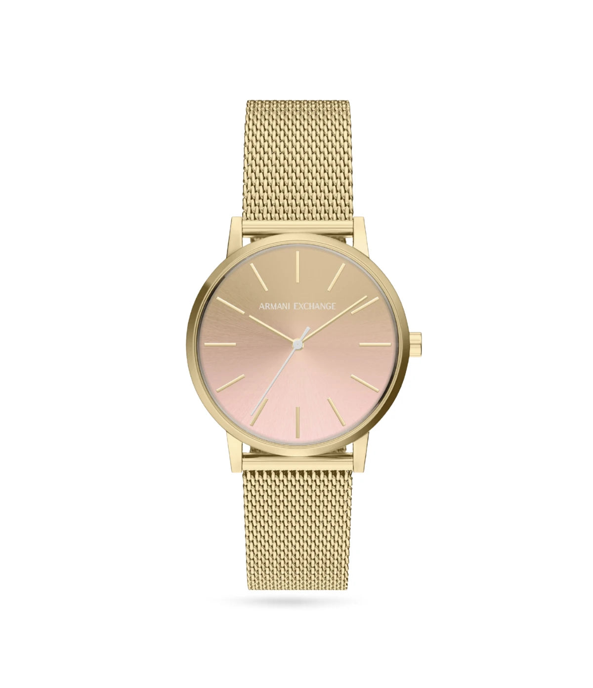Armani Exchange Lola Quartz Watch AX5619 front view - women's gold-tone stainless steel watch with multi-tone dial, available in Sri Lanka at Time Vault