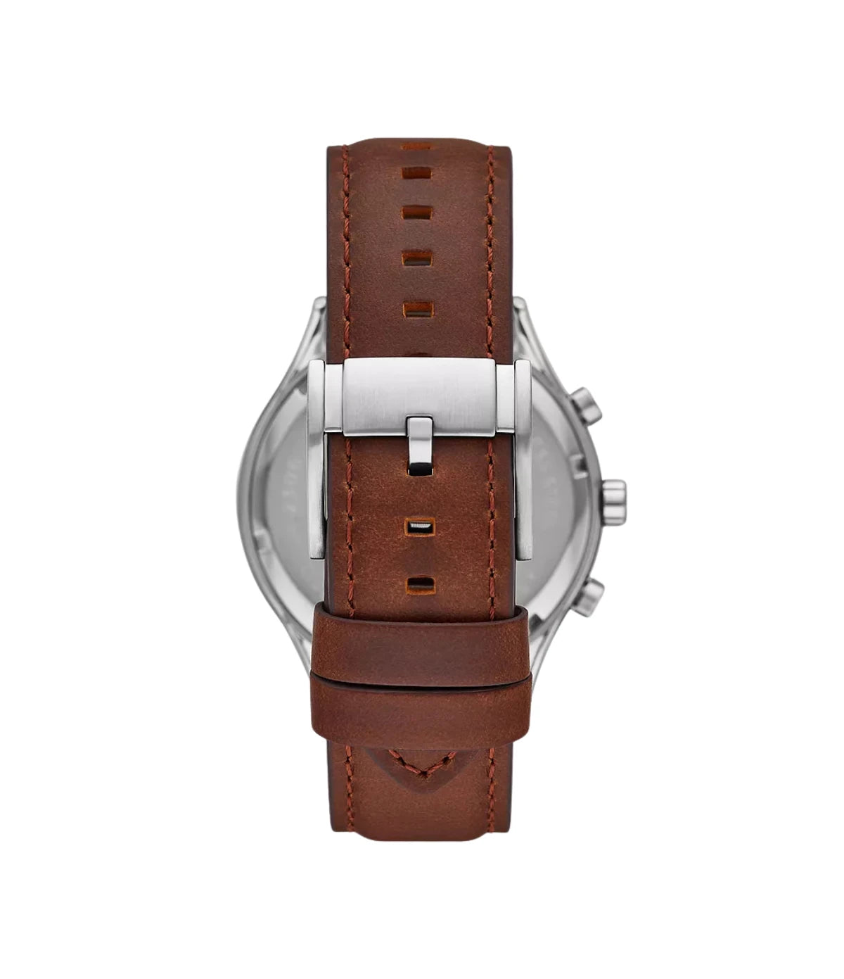Back view of the Fossil Fenmore BQ2813 stainless steel case