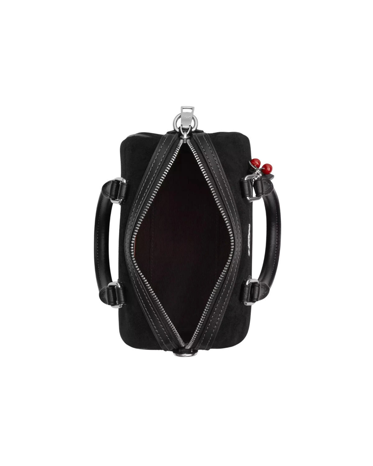 nterior view of the Coach Mini Rowan Crossbody Bag CDC93 showing fabric lining and credit card slots