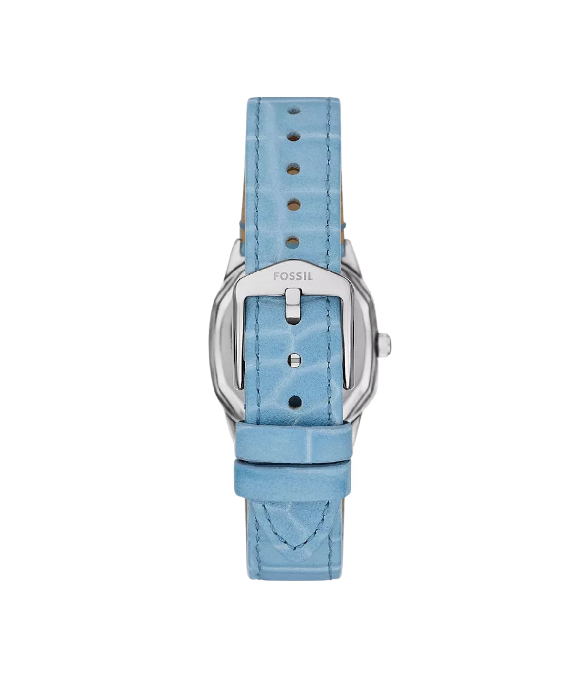 Back view of the Fossil Harlow ES5405 stainless steel case