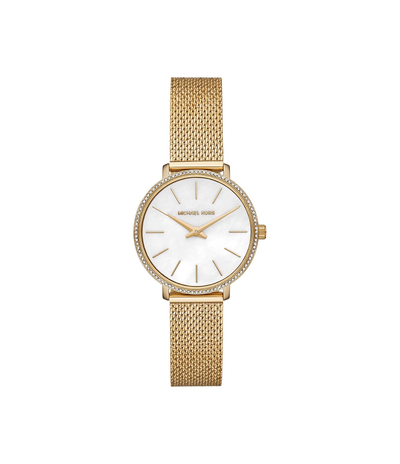 Michael Kors Mini Pyper Pavé Gold-Tone Watch