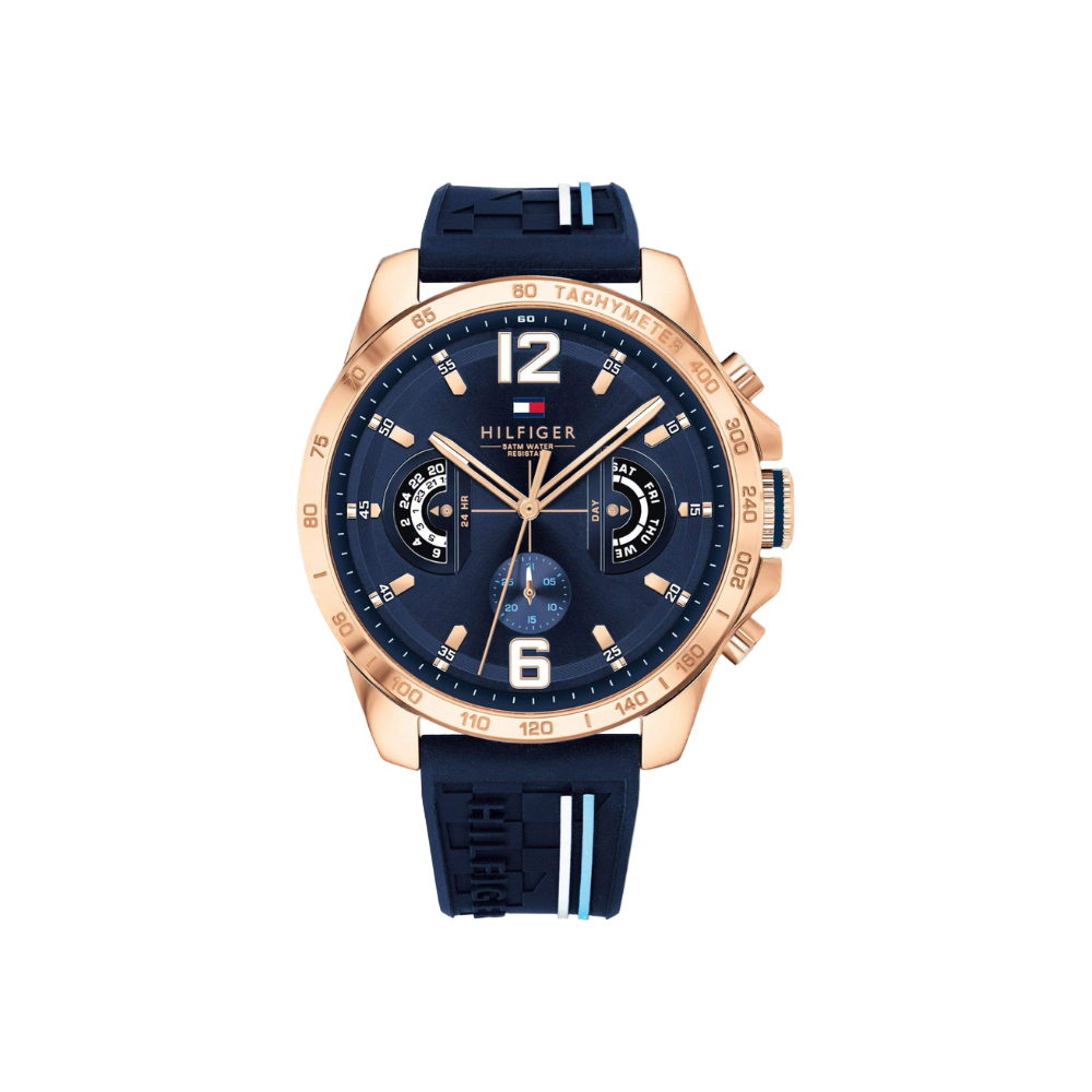 Tommy Hilfiger Men's Multifunction Blue Watch Timevault