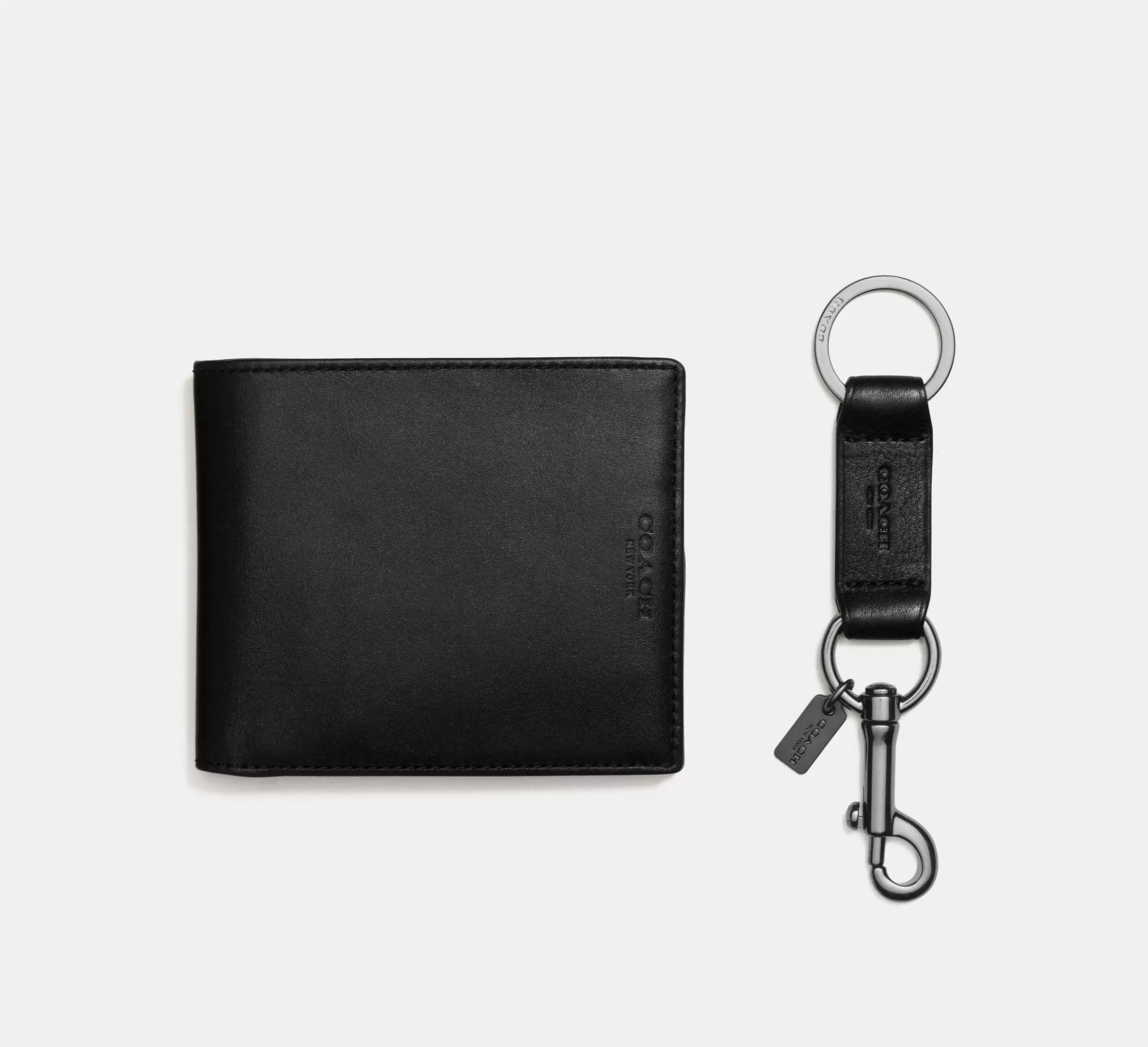 Boxed 3 In 1 Wallet Gift Set In Signature Canvas