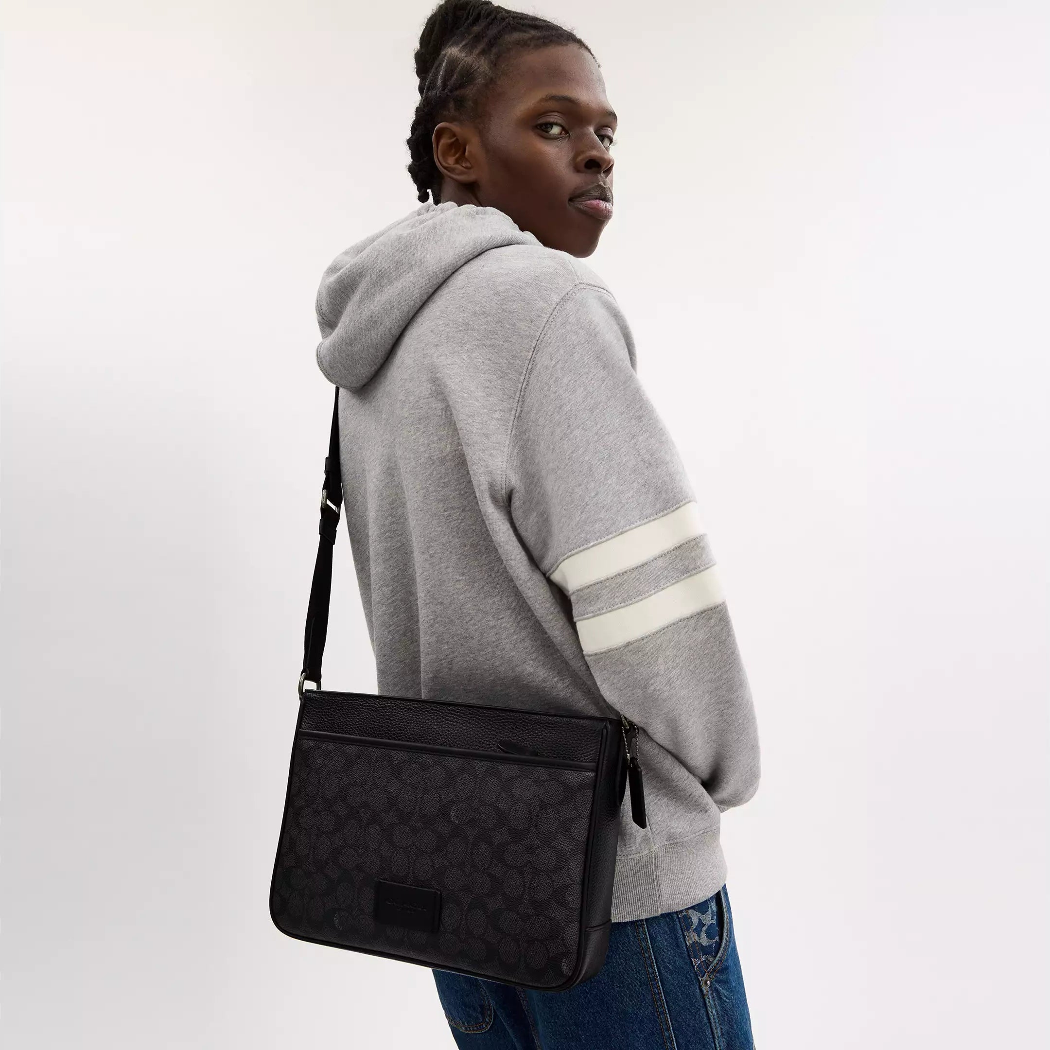District Crossbody Bag in Signature Canvas