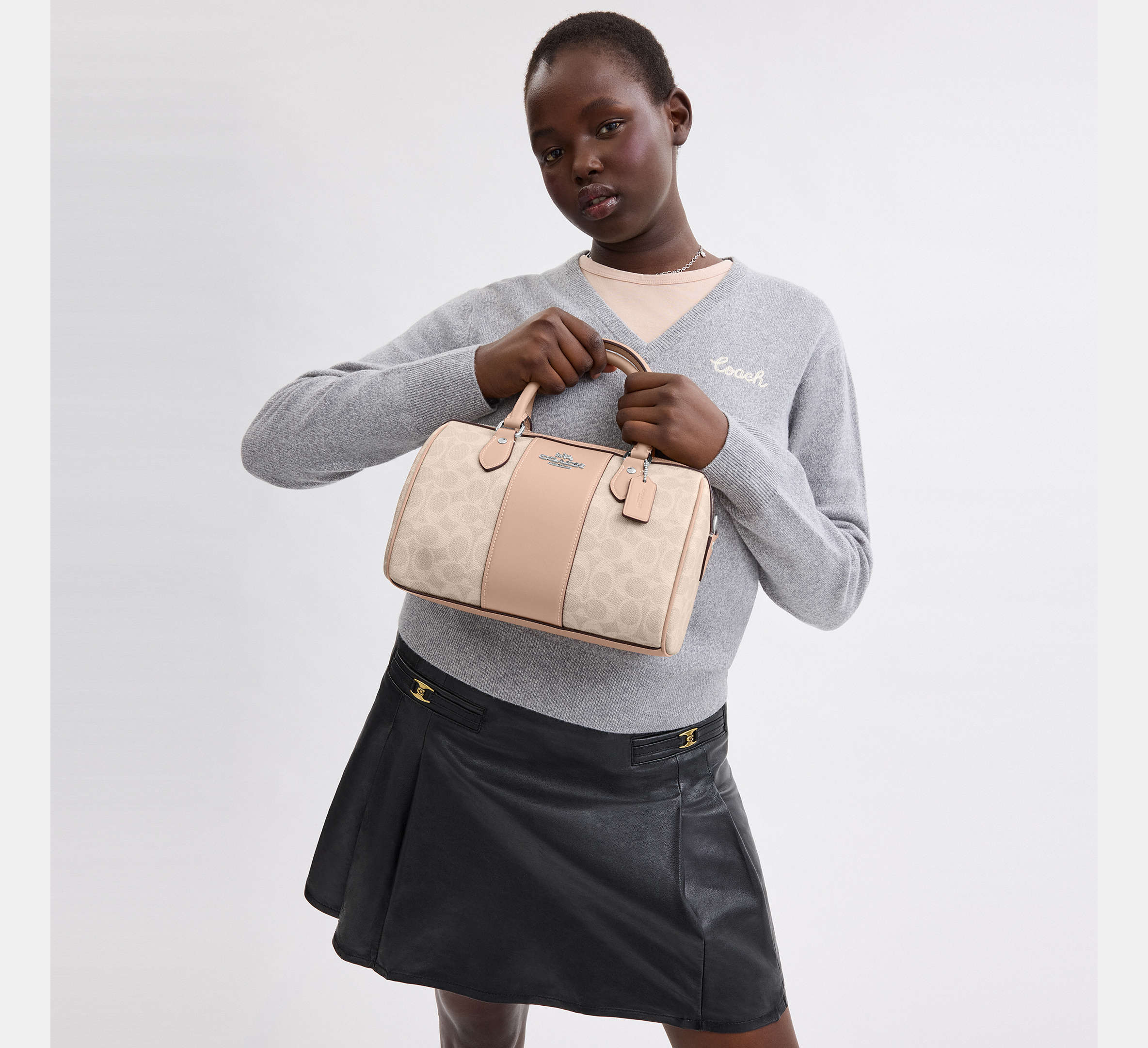 Rowan Satchel Bag in Signature Canvas