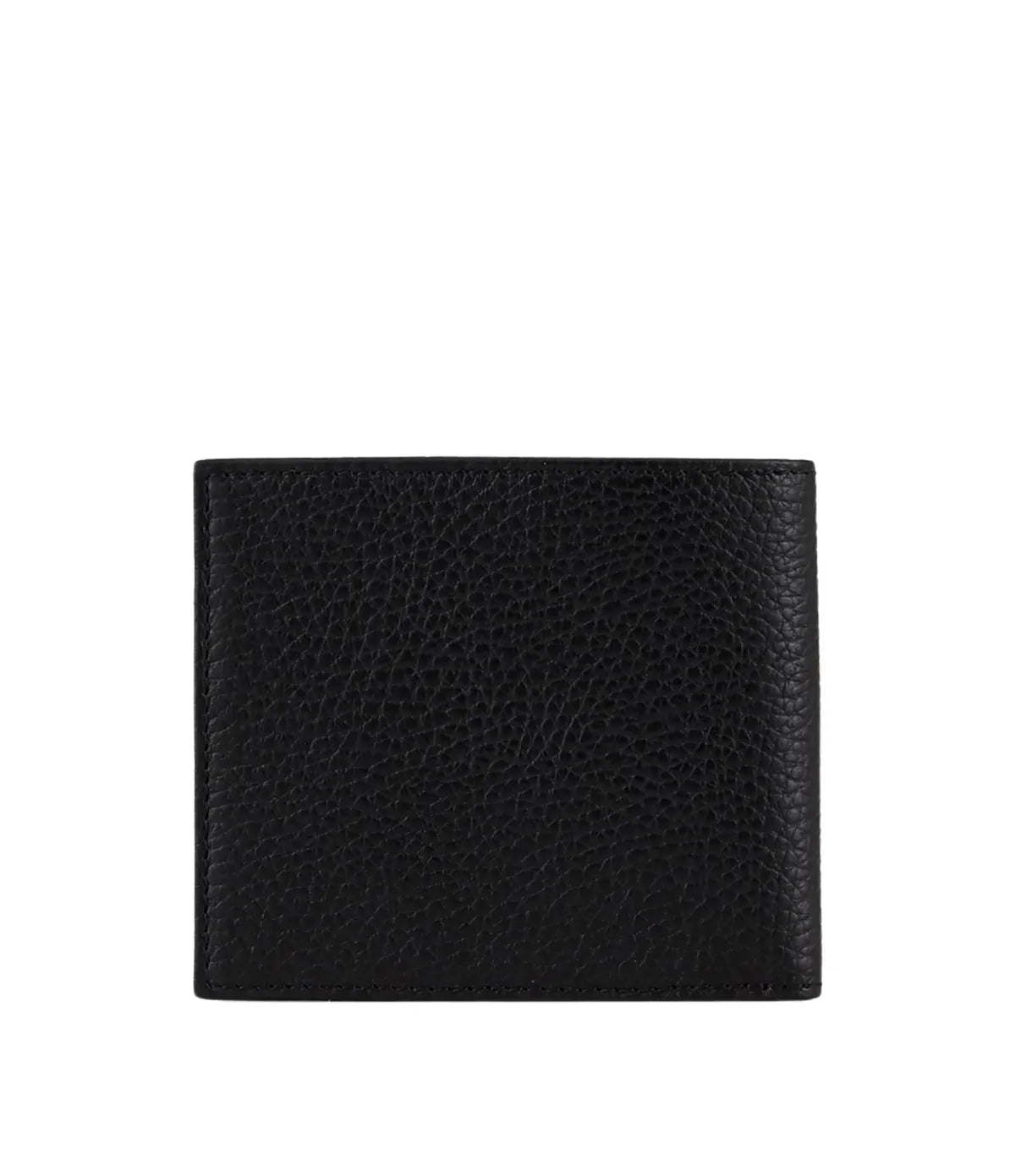 Back view of the Emporio Armani wallet Y4R168-Y068E-80001 showing the black 100% bovine leather finish