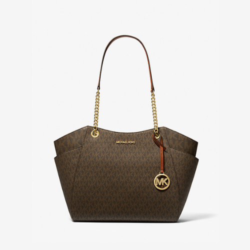 Mk Jet Set Large Large Signature Logo Shoulder Bag