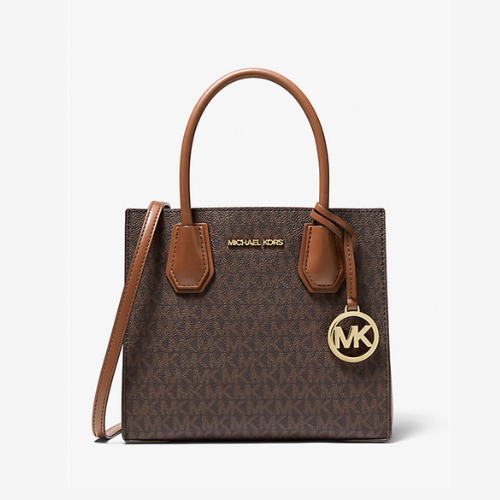 Mercer Medium Logo And Leather Accordion Crossbody Bag