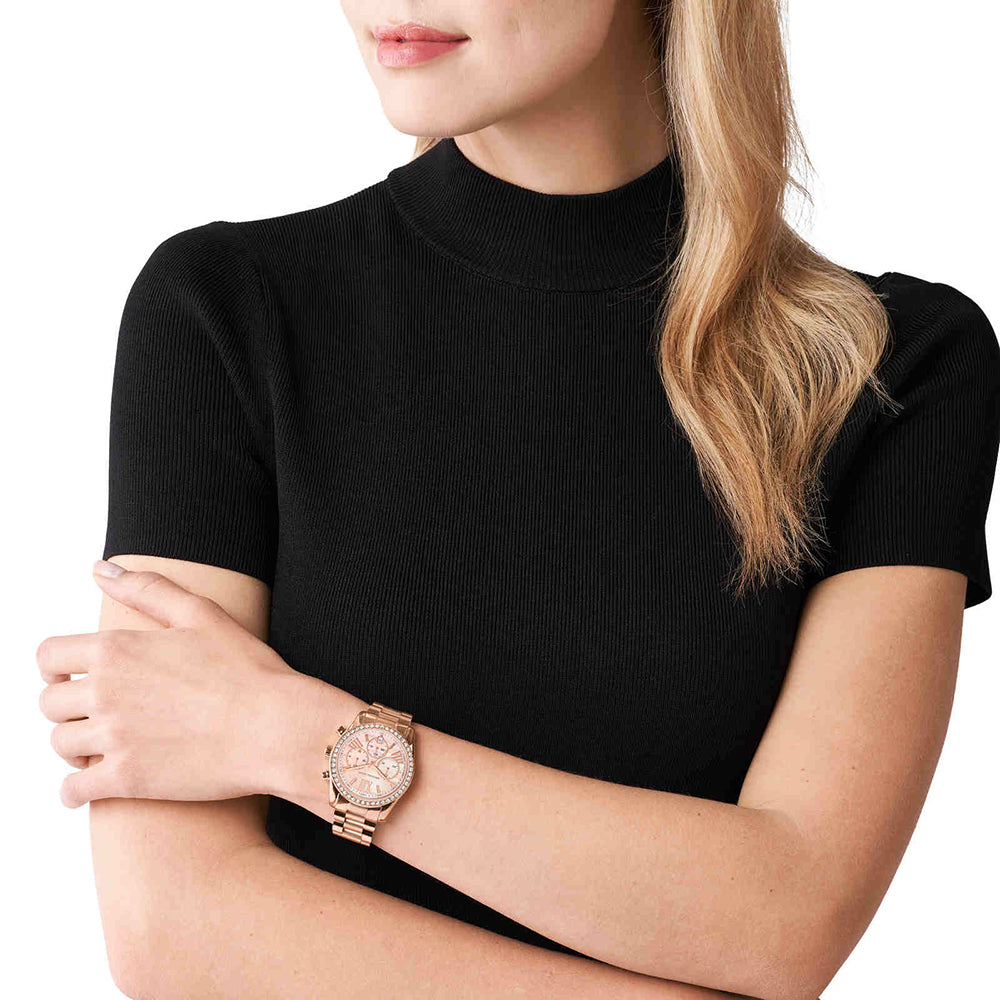 Michael Kors Women's Pyper Three-hand Rose Gold-tone Watch