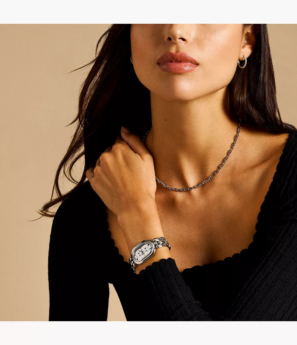 Fossil Sloan Three-Hand Stainless Steel Watch