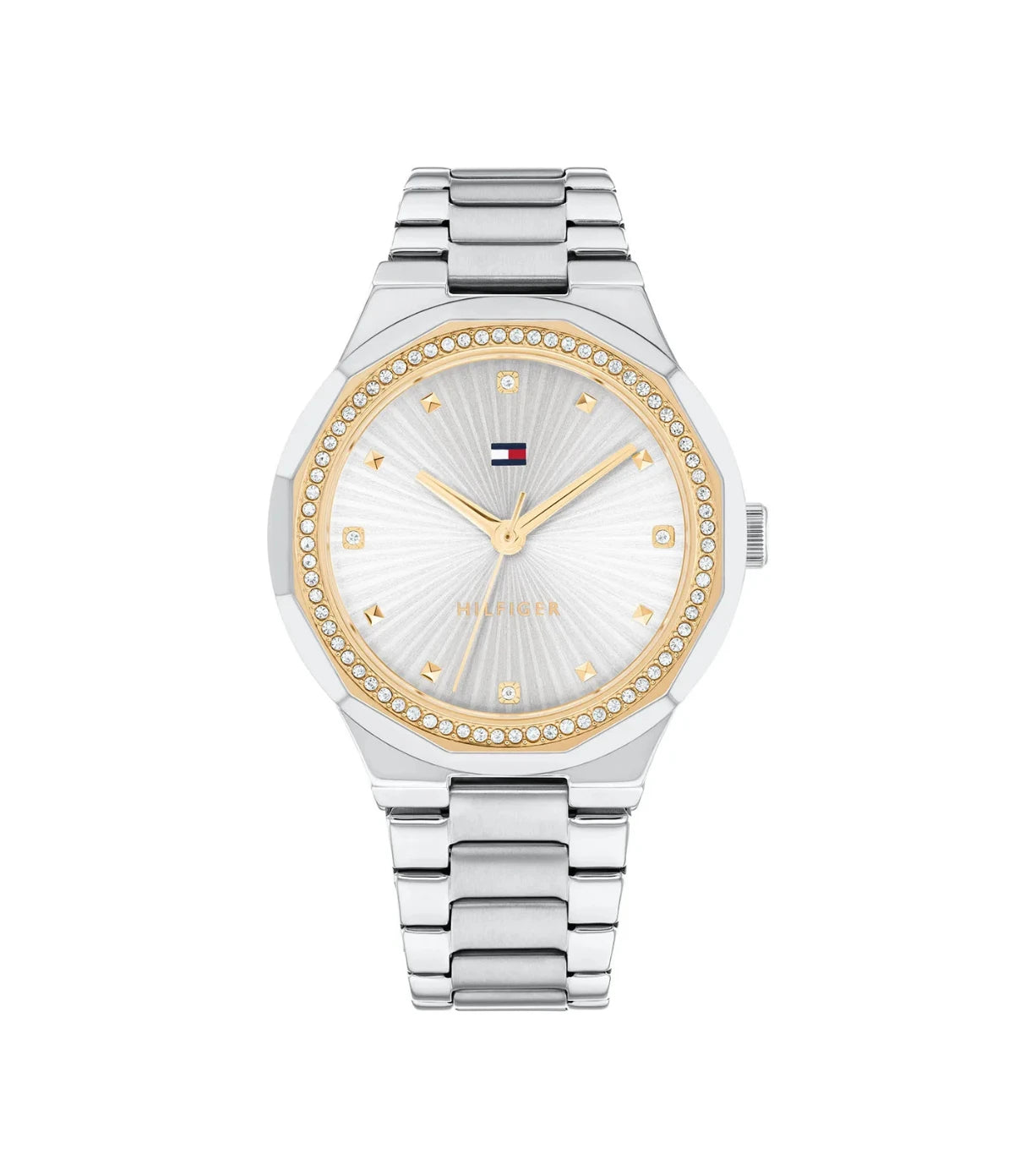 1782723 Tommy Hilfiger Piper Watch front dial view with sunray dial and rose gold-tone hands at Time Vault
