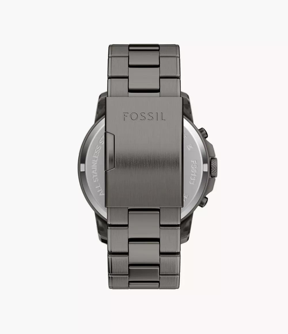 Fossil Grant Chronograph Gunmetal Stainless Steel Watch