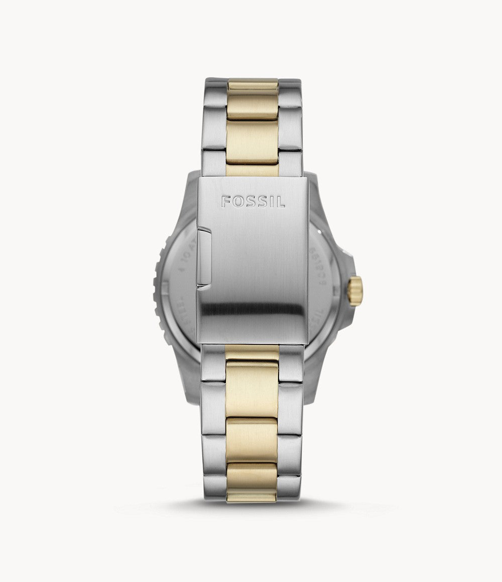 Fossil FB-01 Three-Hand Date Two-Tone Men's Watch