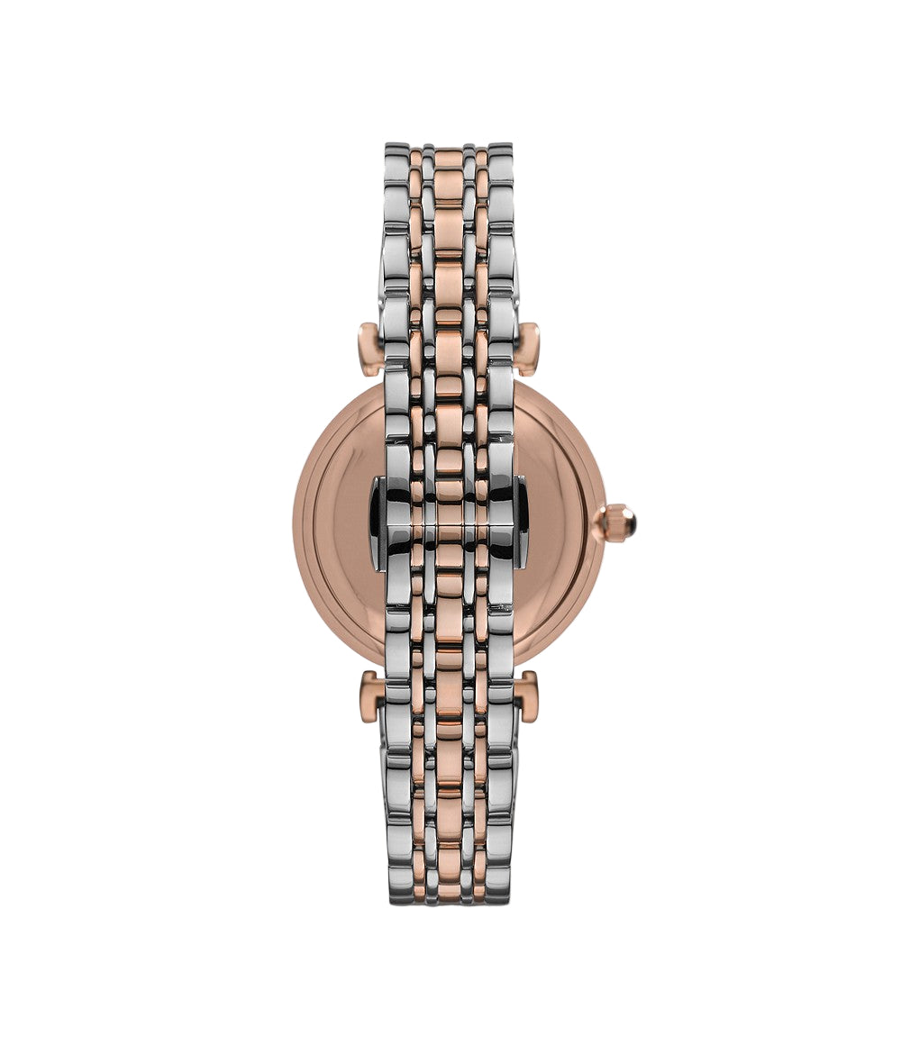 Emporio Armani Womens Two Hand Two-Tone Watch