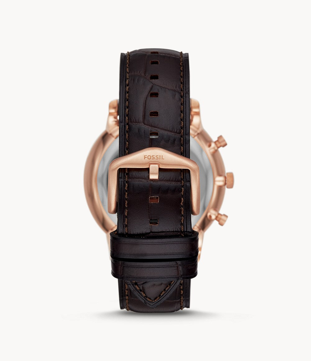 Fossil Neutra Chronograph Brown Croco Leather Watch