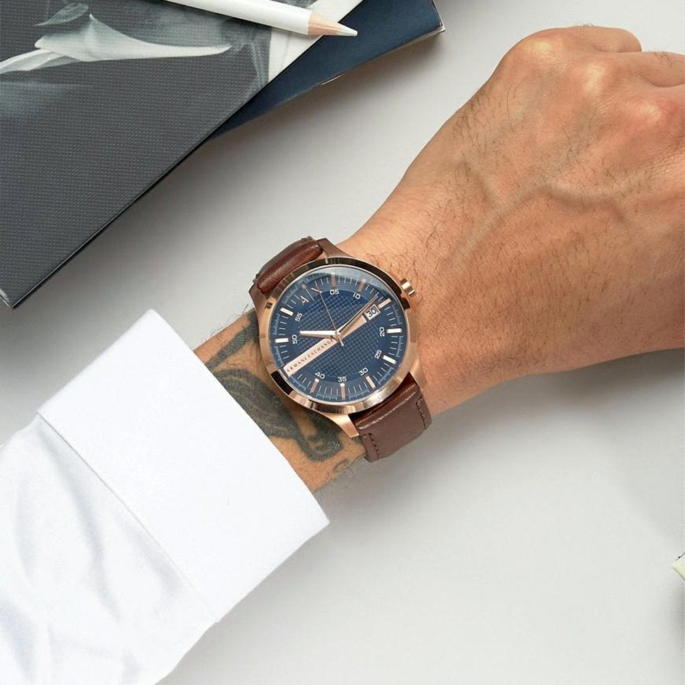 Armani Exchange Hampton Blue Dial Mens Watch