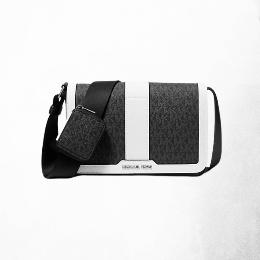 Cooper Color Block Signature Logo Crossbody Bag with Pouch