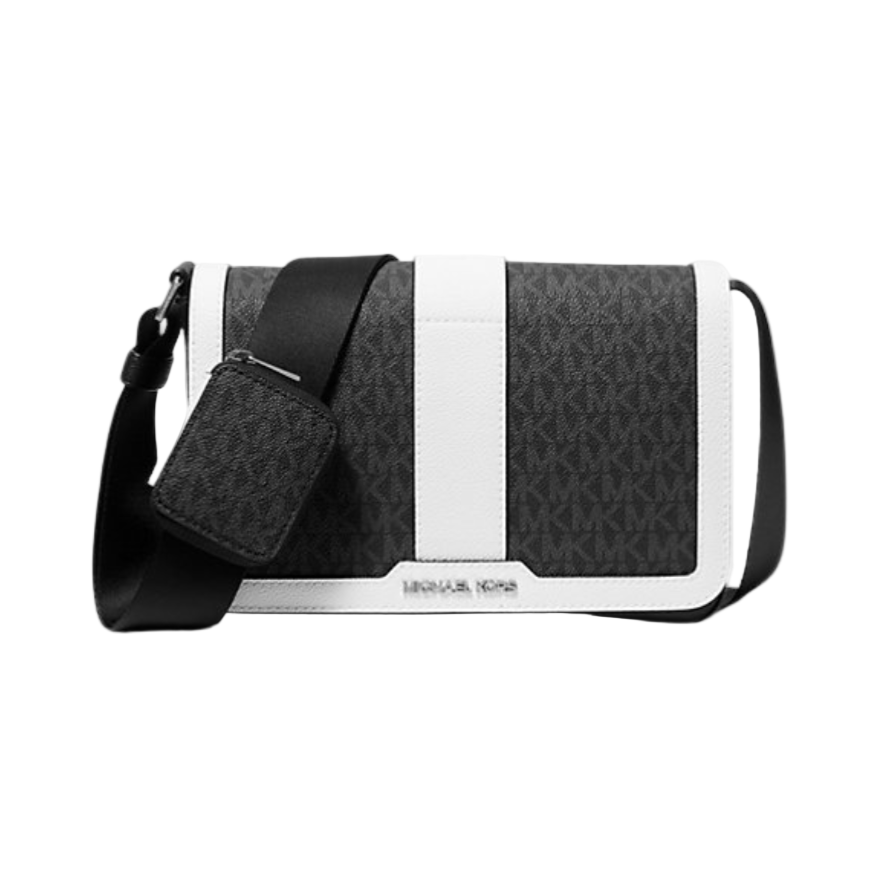 Cooper Color Block Signature Logo Crossbody Bag with Pouch
