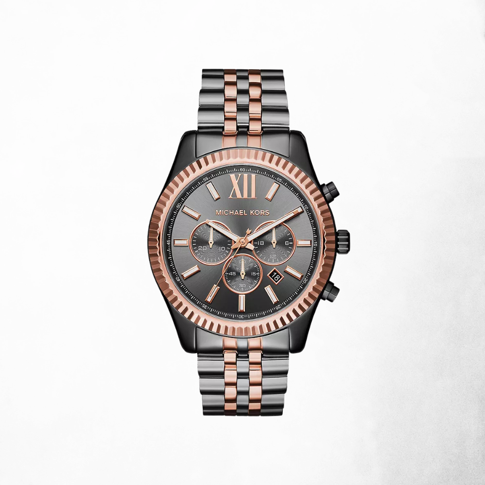 Michael Kors Men'S Lexington Two-Tone Chronograph Watch