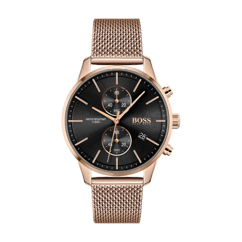 Hugo Boss Rose Gold Tone Mens Watch