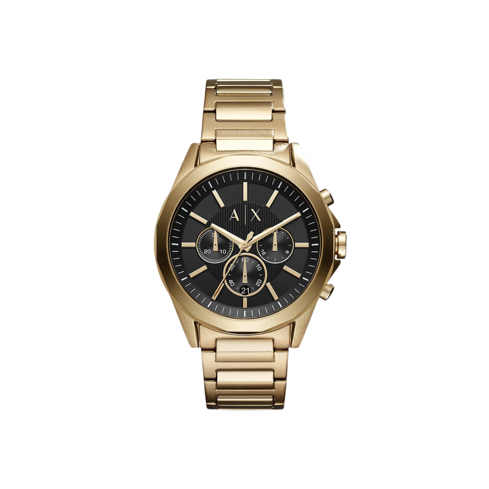 Armani Exchange Gold-Tone Stainless Steel Watch