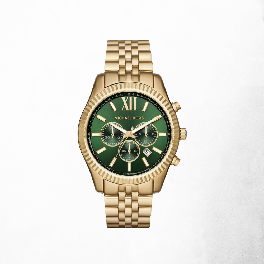 Michael Kors Gold/Green Lexington Watch