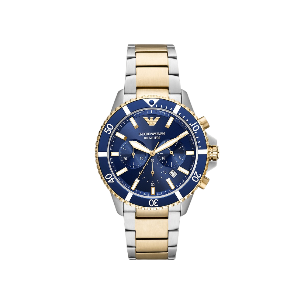 Emporio Armani Men’s Chronograph Two-Tone Watch