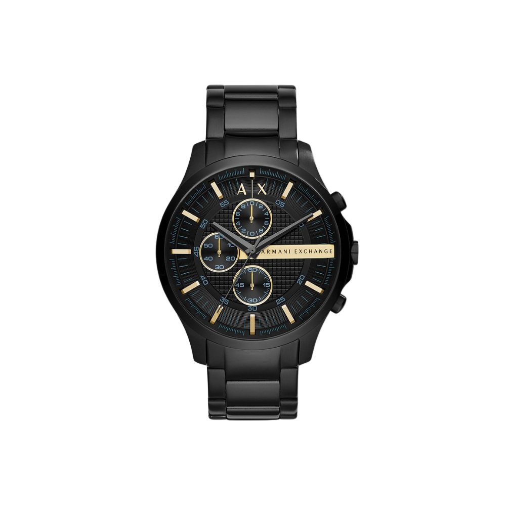 Armani Exchange Chronograph Black Steal Watch