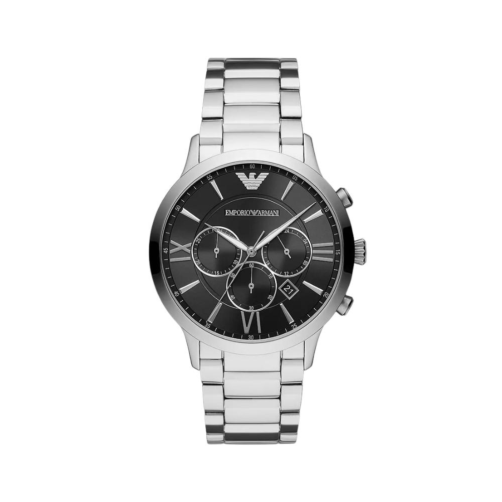 Emporio Armani Mens Chronograph Steel Watch