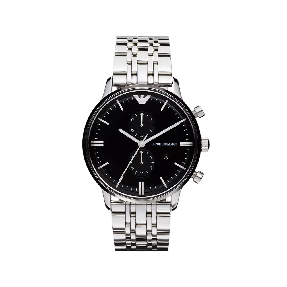 Emporio Armani Mens Chronograph Steel Watch