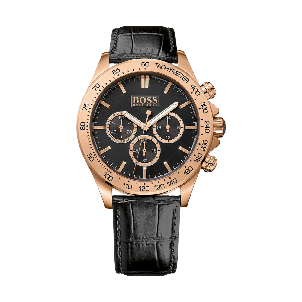 Hugo Boss Black Leather Men’s Watch