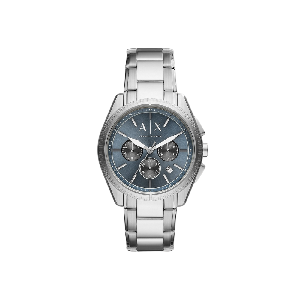 Armani Exchange Chronograph Blue Dial Stainless Steel Watch