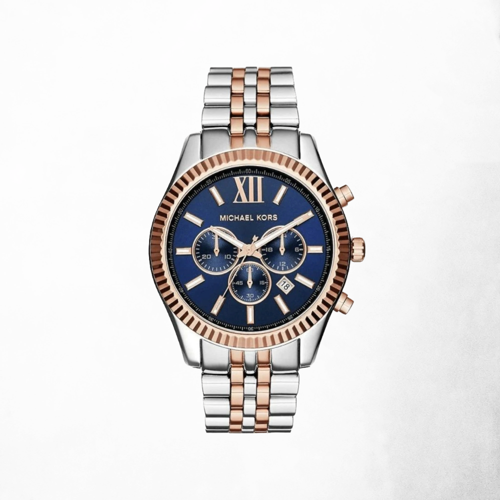 Michael Kors Men’s Chronograph Two-Tone Navy Watch
