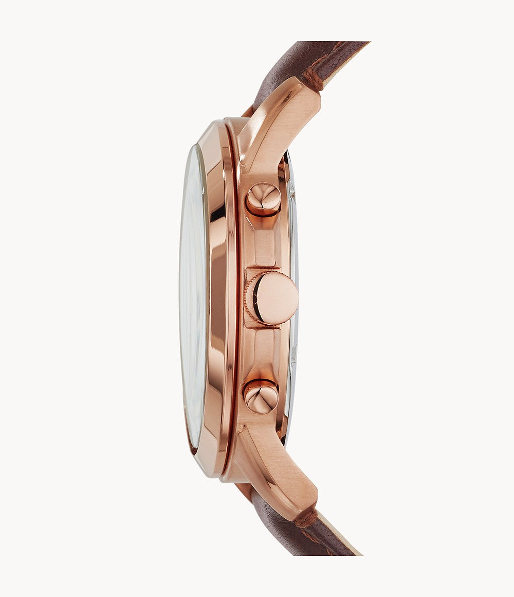 Fossil Grant Chronograph Brown Leather Watch