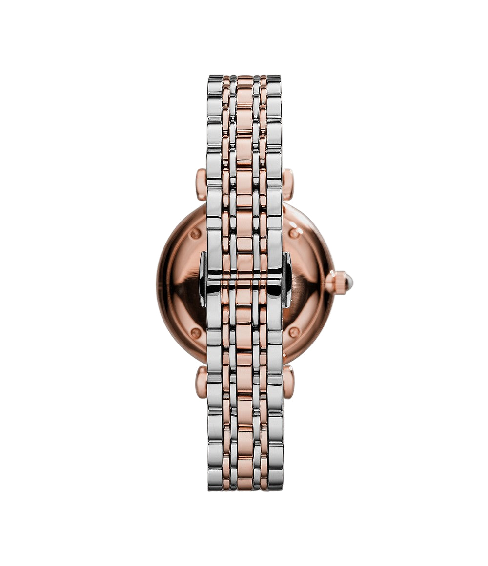 Emporio Armani Womens Two Hand Two-Tone Watch