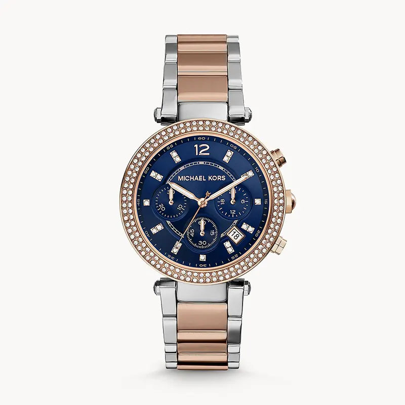 Michael Kors Parker Chronograph Blue Dial Watch