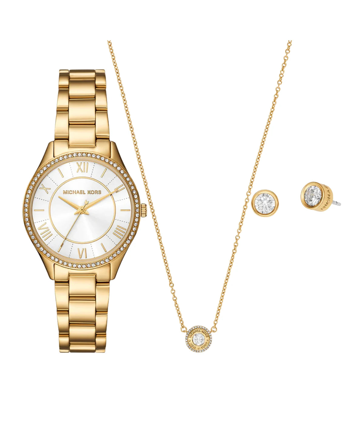 Michael Kors Mini Lauryn Gold-Tone Watch and Jewelry Gift Set