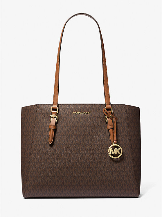 MK Charlotte Large Logo 3-in-1 Signature Tote Bag