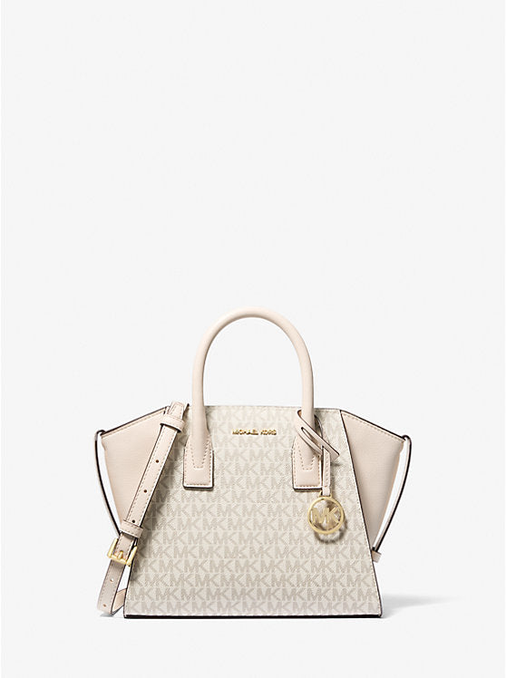 Avril Small Logo And Leather Satchel