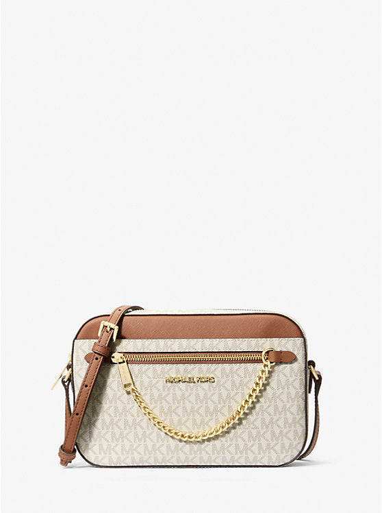MK Jet Set Large Logo Crossbody Bag