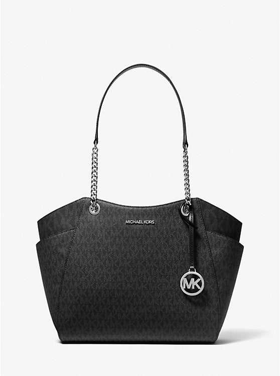 Mk Jet Set Large Large Signature Logo Shoulder Bag