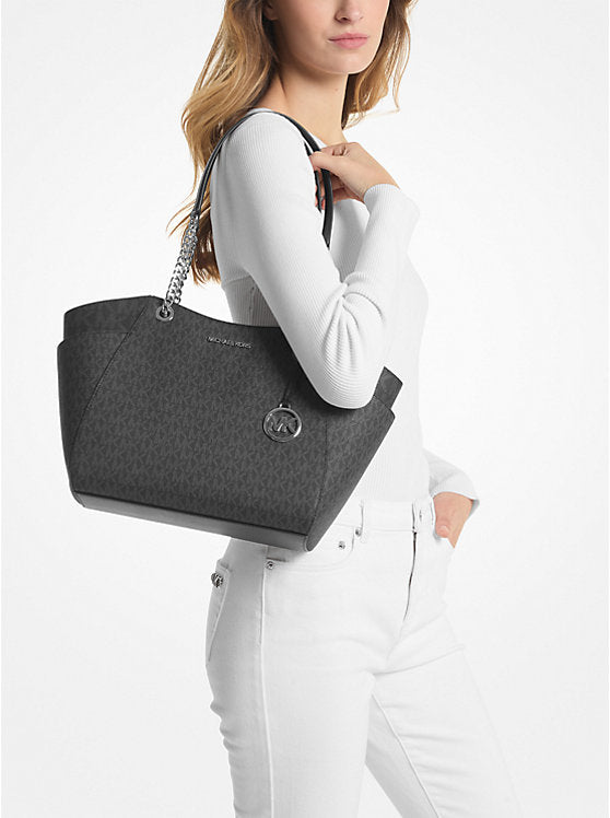 Mk Jet Set Large Large Signature Logo Shoulder Bag