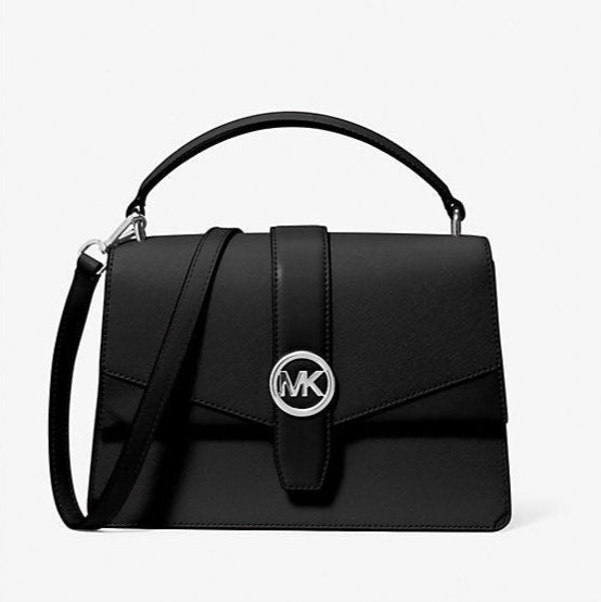 MK Greenwich Medium Saffiano Leather Satchel